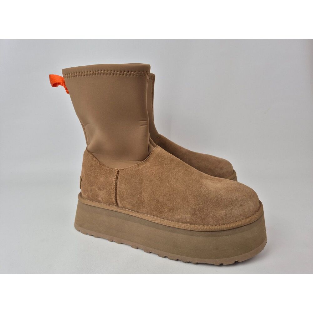 UGG Women's Chestnut Suede Classic Dipper 2" Platform Boots Size 10 US 1144031